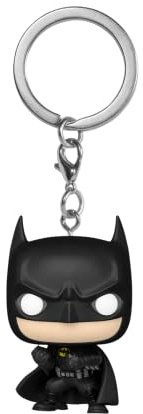 Funko Pop! Keychain: DC - The Flash - Batman - DC Comics- Mini Figura in Vinile da Collezione Novità Portachiavi - Riempitivi per Calze - Idea Regalo - Merchandising Ufficiale - Minifigure