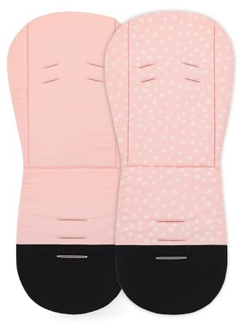 Petite&Mars Foamy memory foam liner * Sitzeinlage * Universal Sitzauflage für Kinderwagen, Buggy * Anti-Stoß * Baumwolle (Pink Rainbow)