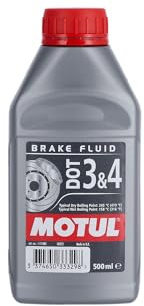 DOT 3 & 4 Brake Fluid, 0,5 Liter