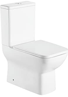 Inodoro BTW Creta Compacto | 7 Años de garantía | Color Blanco | 380x625x825 mm