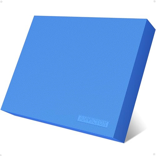 ANVICTOX Balance Pad 19.8 * 15.7 * 2.4,XL Balance Pad for Physical Therapy,Extra Large Foam Balance Board Stability Pad for Rehabilitation Core Training Stretching Mobility (Blue-TPE)