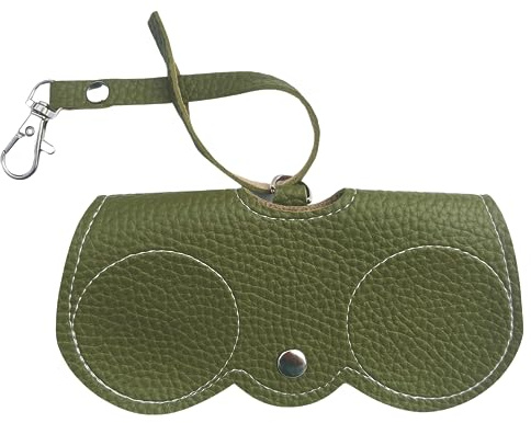 Nounex21 - Premium Sonnenbrillen Schutzetui, tragbares Brillenetui, modischer Sonnenbrillen-Halter, weiches PU-Leder, 12 Farben