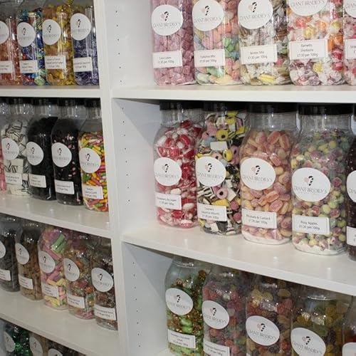 Pick and Mix Sweets - 1kg Sweet Pouches - Retro & Traditional Sweets Red Lips