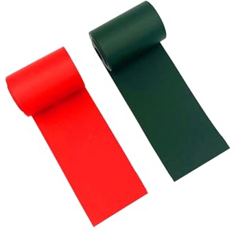 PVC-Reparaturflicken für Boote,Zwei Rollen mit Kleber inklusive,Kajakflicken und Schlauchboot-Reparaturset Grün+Rot