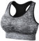 AUYAO Reggiseni Sportivi per Donna, Top Sportivi da Donna, Bra Sportivo Donna, Reggiseno Sportivo Corto da Donna con Pettorali, Reggiseno per Ginnastica Yoga Fitness da Corsa-S