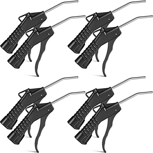 Honoson Air Nozzle Blower Gun Pistol Grip Air Blow Tool Compressor Accessories for Industrial Household Mechanics(Black,16 Pcs)
