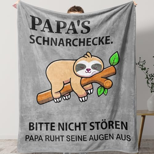 KAAYEE Papa Geschenk zum Vatertag Geburtstag Valentinstag Kuscheldecke | Geschenke für Papa, Geburtstagsgeschenk Weihnachtsgeschenke Ostergeschenk Vatertagsgeschenk Vater
