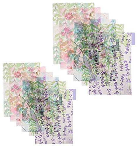 DIYEAH Transparente Pp Ordnerteiler Mit Bunten Indexetiketten Trennblätter Für Indizieren Und Klassifizieren Von Notizen Und Dokumenten