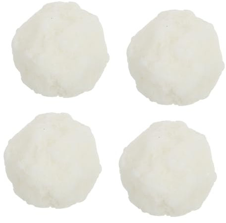 TOBBOMEY 4stücke Mini Schnee Kugel Figuren Aus Langlebigem Harz Detailreiche Mikro-winterlandschaft-deko Für DIY Winterlandschaften Und Kleine Schneeszene Bastelideen