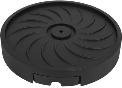BIUDECO Support à roulettes Rond pour Pots de Fleurs en PP avec Roues Cachées et Système D'évacuation d'eau Intégré, Mobilité Facile pour Jardin Intérieur et Extérieur