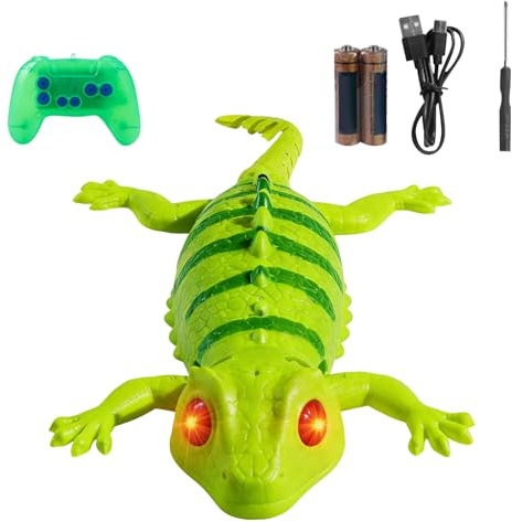 Générique Jouet Gecko - Jouet Rampant Mural Gecko | Jout Geckoo Qui Grimpe Au Mur avec Lumière Et Son LED, Jeu D'éveil Électrique pour en Âge De Maternelle, 2 Modes, Bleu