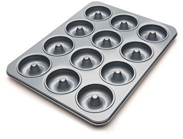 Fox Run Non-Stick Mini Donut Pan, 12-Cavity Donut Mold, Makes 2 Bite Sized Donuts