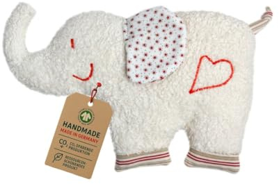 Efie Grain – Coussin chauffant éléphant, Matériau en épeautre biologique, 100% fabriqué en Allemagne