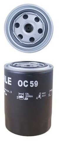 MAHLE OC 59 Ölfilter - für Nissan Pick Up (D22), u.a. | Kompatibel mit: ASTON MARTIN LAGONDA I, LAGONDA I Shooting Brake, V8 Vantage, V8 Volante, VIRAGE Vantage, ZAGATO Vantage