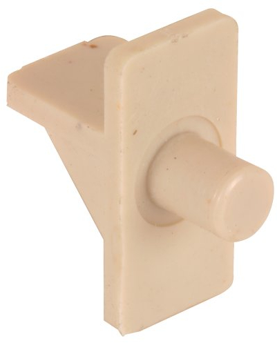 prime-line Produkte U 10177 Regal Unterstützung Peg, 1/4-Zoll, Mandel Kunststoff, (8 Stück)