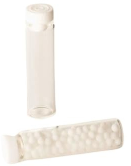 100 Rollrandgläser 1ml/g für Flüssigkeiten, klar, inklusive Stopfen