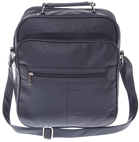 XL Arbeitstasche,Herren Umhängetasche, Schultertasche, Reise-Tasche, Männer Leder Optik, Sonderposten * (Hochformat)