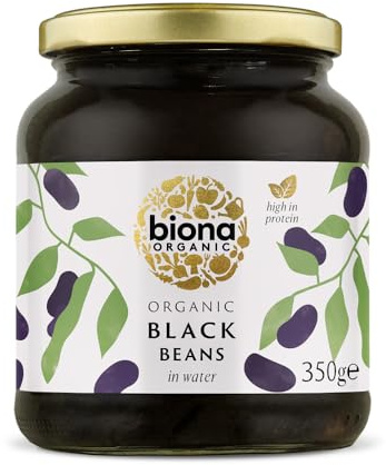 Biona Organic Black Beans, 350 g (Pack of 6)