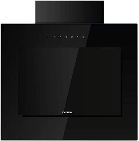 Infiniton | CMPTRAL-NG61 - Campana aspirante | Campana Perimetrale | Modalità Booster | Finitura vetro nero | Potenza 800m3/h | Touch Panel | Luci LED | Larghezza 60 cm
