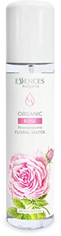 Essences Bulgaria | Organic Rose Floral Water 8.5 Fl Oz | 250ml | Rosa damascena | 100% Pure and Natural | Anti-Age Refreshing Beauty Mist | Alcohol-Free | Makeup Remover | Hydrating | Vegan