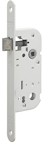 THIRARD - Serrure encastrable NF pour porte intérieure, axe 40mm, bouts ronds, blanc