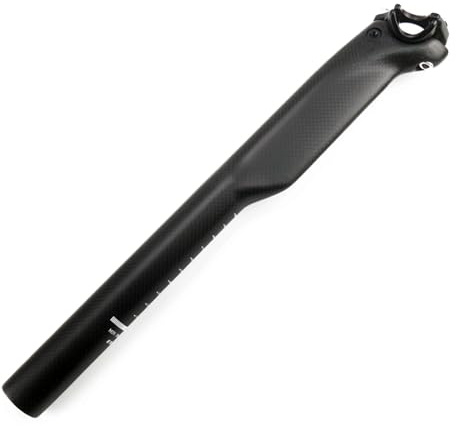 Sattelstütze Carbon Rennrad，Alfa Pasca MTB sattelstütze 27.2/30.8/31.6mm Carbon Seatpost Offset Schwarz 350/400mm