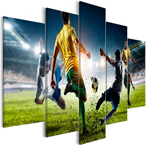 murando - Akustikbild 225x112 cm Bilder mit Akustikschaumstoff Hochleistungsschallabsorber Schallschutz Leinwandbild XXL 5 tlg Wandbild i-B-0051-b-m
