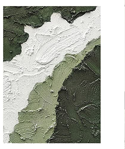 Acrylbilder Auf Leinwand Handgemalt, Grüne Dicke Textur, Farblich Passend, Minimalistisch, Abstrakt, Modern, Groß, Rahmenlos, Original, Handbemalt, Messer, Kunstwerke, Gemälde Auf Leinwand, Wand