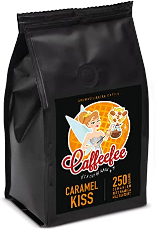 Caffeefee Caramel Kiss gemahlen, 250 g, aromatisierter Röstkaffee