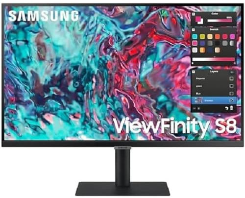 Samsung ViewFinity S8 S27B800TGU - Serie S80TB - Monitor LED - 27 pulgadas - 3840 x 2160 4K UHD (2160p) @ 60 Hz - IPS - 350 cd /
