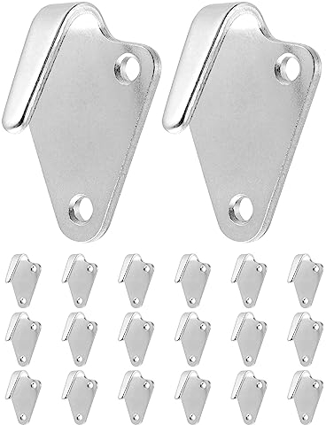 QWORK® 20 Pezzi Ganci per Reti da Rimorchio e Teloni - Ganci in Ghisa Zincata - Fissaggio del Carico