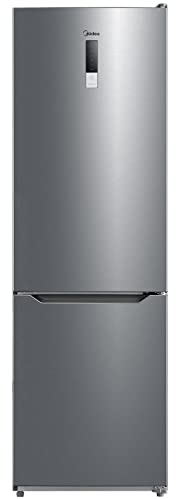 Midea MDRB424FGE02OA Kühl-/Gefrierkombination/188 cm Höhe/NoFrost/LED-Beleuchtung/Hochwertiger GMCC-Kompressor / Elektronische Steuerung/Zuverlässige Gefrierleistung/235 kWh/Jahr/224L Kühlteil