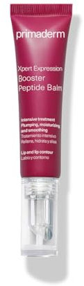 PRIMADERM – XPERT Expression Booster Peptide Balm 10 ml | Bálsamo voluminizador y rellenador de labios | Suaviza arrugas del contorno | Estimula ácido hialurónico | Hidratación intensa y firmeza