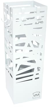 UNUS Regenschirmständer Metall Muster Weiß