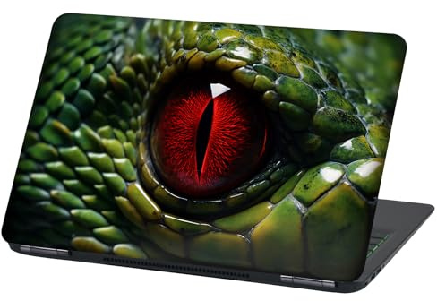 Laptop Folie Cover: Strange Klebefolie Notebook Aufkleber Schutzhülle selbstklebend Vinyl Skin Sticker (17 Zoll, Lp106 Snake Eye)