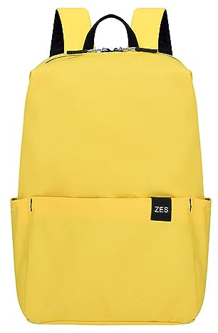 Rucksack für Kinderwagen, Geschenk, bunt, kleiner Rucksack, für Herren und Damen, leichte Studentententasche, leichte Rucksäcke, gelb, Einheitsgröße