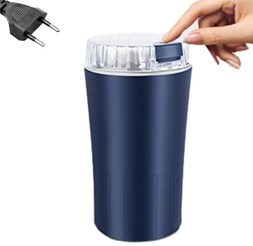 Macinino da 300 W, robot da cucina, macina per cereali, mini macinino elettrico, mini macchina da cucina | con coperchio trasparente, potente strumento per macinare i chicchi di caffè, Cob