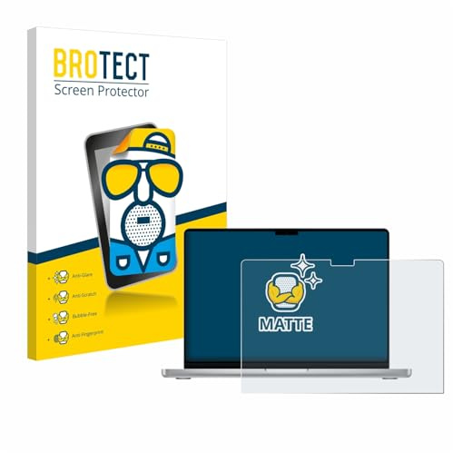 BROTECT Schutzfolie für Apple MacBook Pro 14 M4 2024 | Entspiegelnder Displayschutz Made in Germany Matte Displayschutz-Folie Anti-Reflex Anti-Fingerprint Einfache Montage