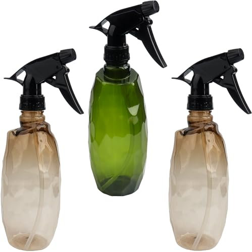 FKKFSS 3 pcs Multi-Functional Spray Bottle Set丨Refillable Spray Bottle, 500ml Spray and Spritz Eco-friendly Bottle, Safe Misting Waterer for Watering Flowers, Cleaning, Hairdresser, Garden