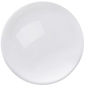 MAGICLULU Kristallkugel Glaskugel Transparent Weiß Fotorequisite für Fotografie Tischdekoration für Wohnzimmer und Büro Sammlerstück für Feng-Shui