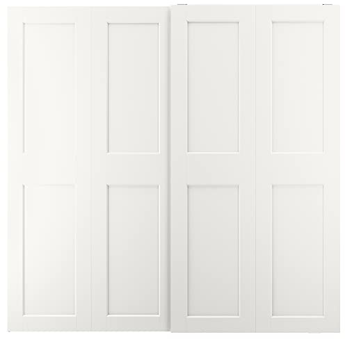 Paire de portes coulissantes GRIMO 200x201 cm blanc