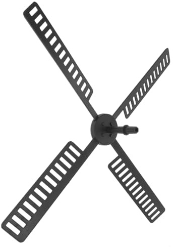 Hemobllo Accessoire de Moulin à Vent Plastique de Lames de Moulin à Vent Rotatif pour Décoration de Jardin et Extérieur et Durable pour Créer Une Ambiance