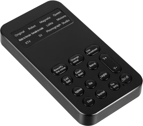 iplusmile Mini Carte Externe pour Téléphone Et Ordinateur avec Changeur De Voix Multifonction Modulateur De Tonalité Clair pour Enregistrement Karaoké Et Jeux Adaptateur Transformez Facileme