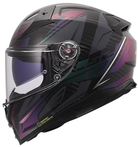 LS2, Integraler Motorradhelm VECTOR II CARBON SAVAGE Chameleon, M