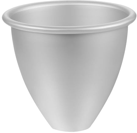 QUARKZMAN Moule À Gâteau Rond En Aluminium De 4 Pouces Pour Poupée Argenté | Moule À Gâteau Métallique Pour Princesse Antiadhésif Pour Cuisine Maison Dessert DIY