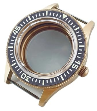 NLNKDTDPAK 40 mm retro kupolformad passform for NH35 NH36 NH34 ETA2824 PT5000 klockfodral med safirkristall lysande keramikram(B1 Gray Bezel,NH35 NH36 NH34)