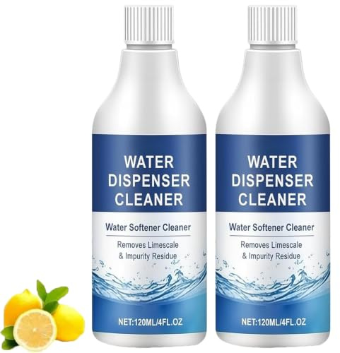 Water Dispenser Cleaner, Multi-Purpose Descaler, Safe & Gentle Formula, for Bottle, Ice Cold & Home Water Dispensers, Easy to Use (2 Pcs)