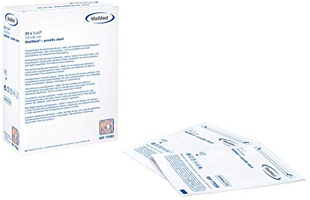 MaiMed porefix steril Pflaster Sterile Wundpflaster 7x5 cm - Wundverband steril Pflaster sensitiv - 50 Stück einzeln verpackt - Latexfrei