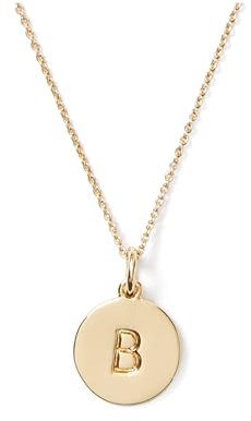 kate spade new york Initial Pendant, B Gold, One Size