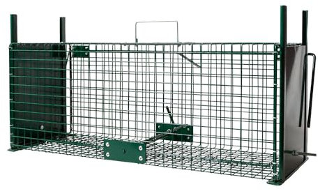 BOXTRAP - Boîte à Fauve 2 Portes - Piège pour Rats, Fouines et Autres Petits Nuisibles - avec 2 Portes Coulissantes - 64 x 21 x 21 cm